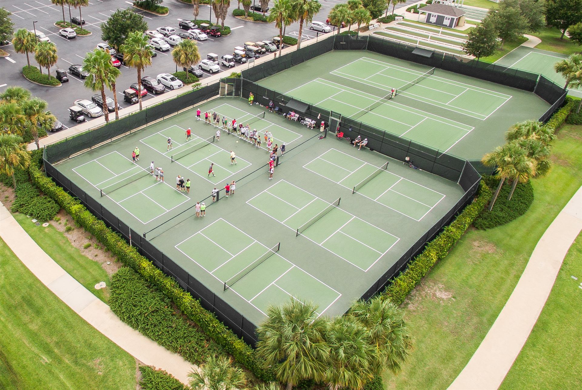 Sân Pickleball chuyên nghiệp Asean Sports nhìn từ trên cao