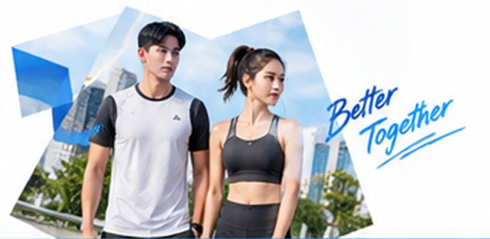 Cặp đôi mặc đồ thể thao Sporty – Better Together